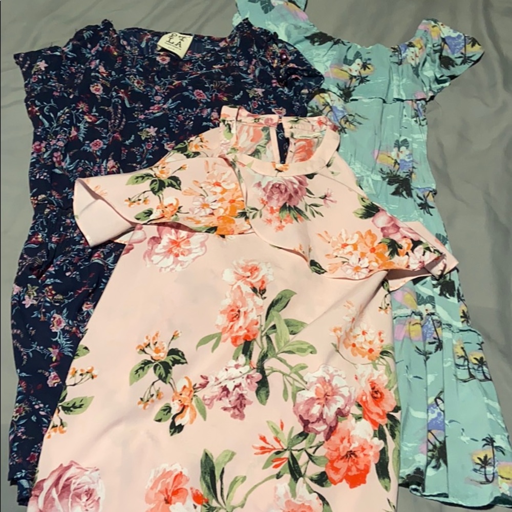 Three girls dresses